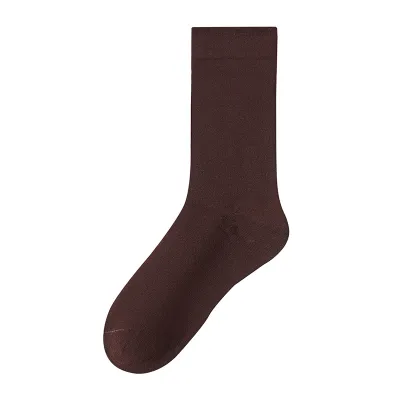Women Fashion Casual Simple Spring Autumn Cotton Boneless Mid-Calf Socks