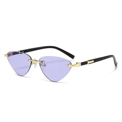 Women's Fashion Cat Eye Metal Frame Sunglasses