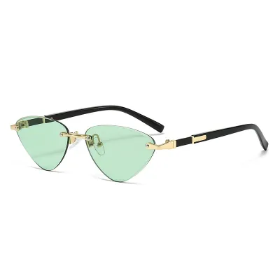 Women's Fashion Cat Eye Metal Frame Sunglasses