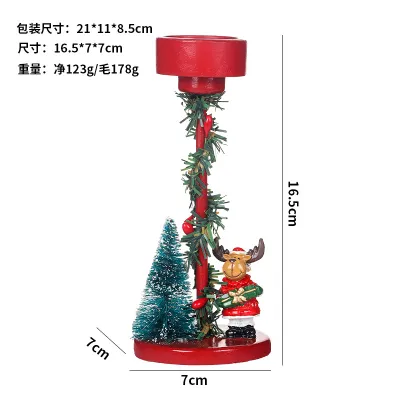 Fashion Christmas Candle Holder Home Decoration Ornaments