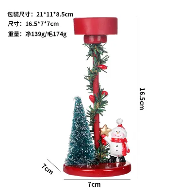 Fashion Christmas Candle Holder Home Decoration Ornaments