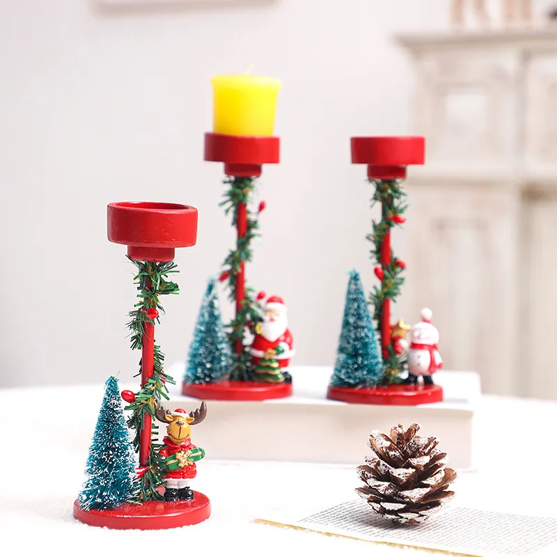 Fashion Christmas Candle Holder Home Decoration Ornaments
