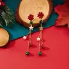 Bell Pearl Stars Tassel Earrings