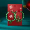 Green Twist Ear Ring