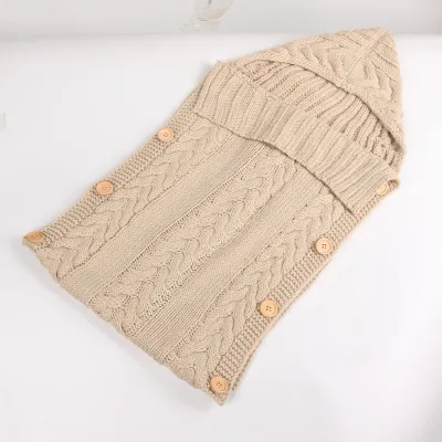 Infant Knitted Wool Sleeping Bag for Autumn Winter Small Fresh