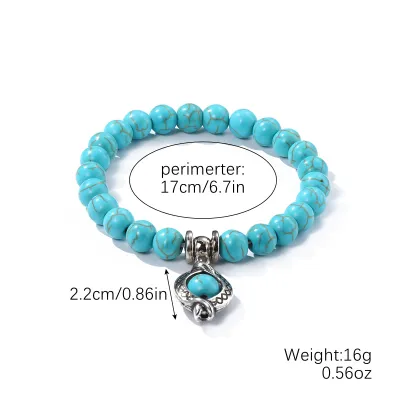 Vintage Women's Turquoise Stone Bracelet