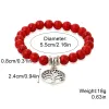 S2303-21 Life Tree Red Turquoise