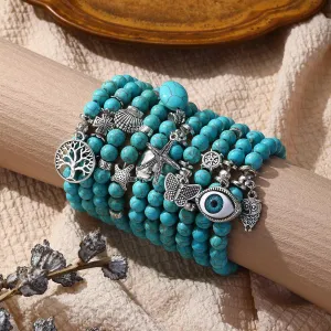Vintage Women's Turquoise Stone Bracelet