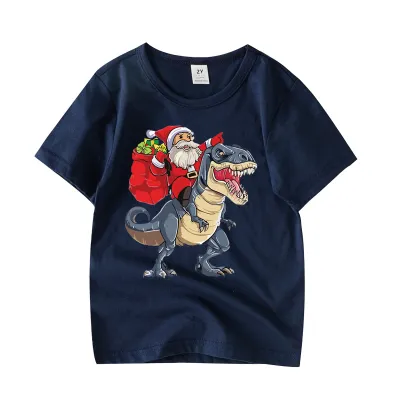 Cartoon Christmas Short-Sleeved T-Shirt for Men