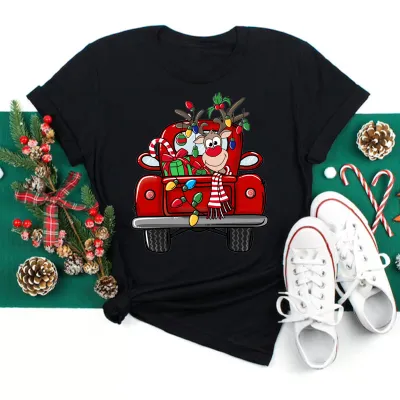 Short Sleeve Christmas Unisex Party T-Shirt