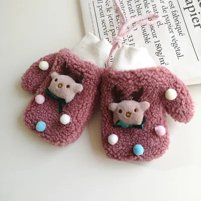 Christmas Kids Women Knitted Mittens Fresh And Sweet Party Gloves