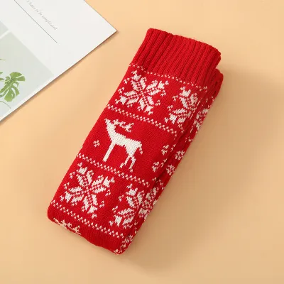 Christmas Jacquard Knitted Over Knee Socks Stockings Sweet Style