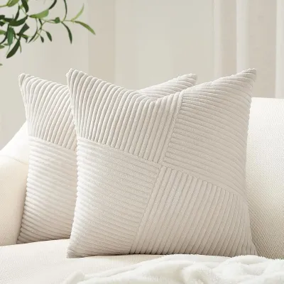 Solid Color Corduroy Single-Sided Oblique Pillow Case for Living Room Modern Simplicity 45x45cm 50x50cm 60x60cm 35x90cm