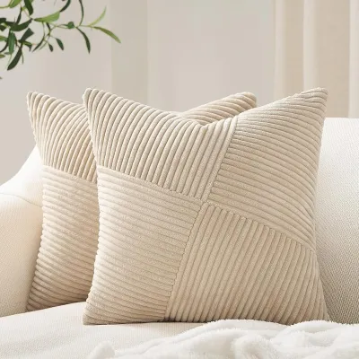 Solid Color Corduroy Single-Sided Oblique Pillow Case for Living Room Modern Simplicity 45x45cm 50x50cm 60x60cm 35x90cm