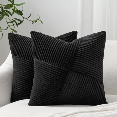 Solid Color Corduroy Single-Sided Oblique Pillow Case for Living Room Modern Simplicity 45x45cm 50x50cm 60x60cm 35x90cm