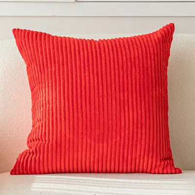 Nordic Simple Solid Color Corduroy Pillow Cushion Cover for Living Room