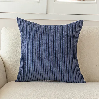 Nordic Simple Solid Color Corduroy Pillow Cushion Cover for Living Room