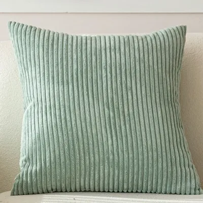 Nordic Simple Solid Color Corduroy Pillow Cushion Cover for Living Room