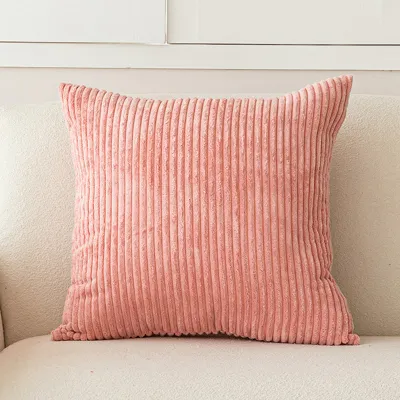Nordic Simple Solid Color Corduroy Pillow Cushion Cover for Living Room
