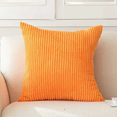 Nordic Simple Solid Color Corduroy Pillow Cushion Cover for Living Room