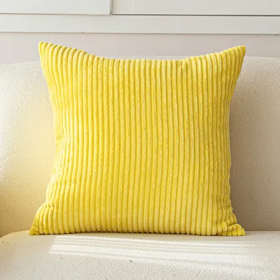 Nordic Simple Solid Color Corduroy Pillow Cushion Cover for Living Room