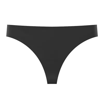 Women Sexy Leopard Seamless Ice Silk Low Waist Breathable Thong Panties