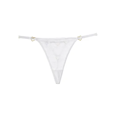 Women Sexy Lace Perspective Low Waist Thong Panties