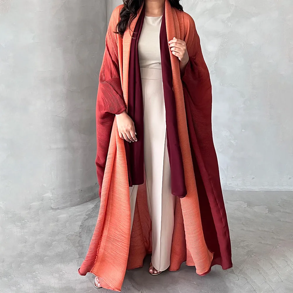 Women Fashion Casual Gradient Long-Sleeve Loose Fit Coat