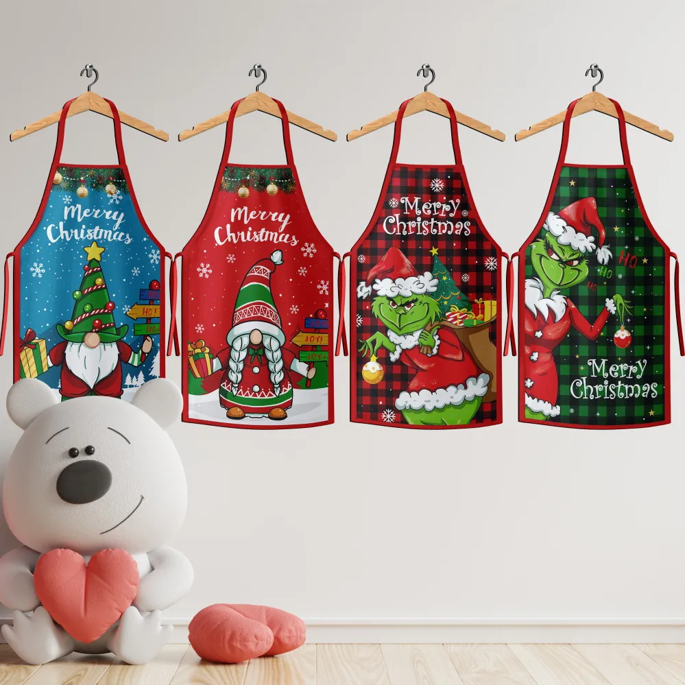 Fashion Creative Christmas Kitchen Apron Christmas Party Supplies