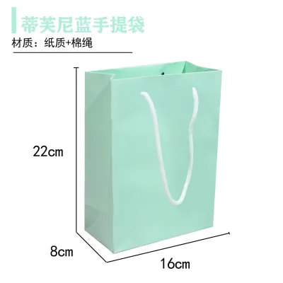 Solid Color Plastic Handbag Shopping Bags
