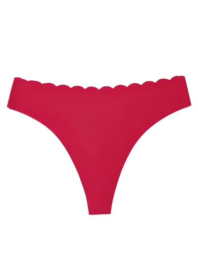 Women Fashion Sexy Printed Seamless Ice Silk Nylon Thong Panties