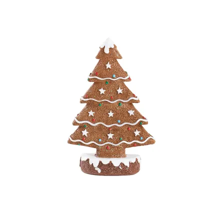 Fashion Christmas Resin Gingerbread Tree Decoration