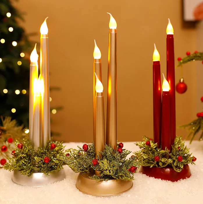 Fashion Christmas LED Electronic Candle Simulation Props