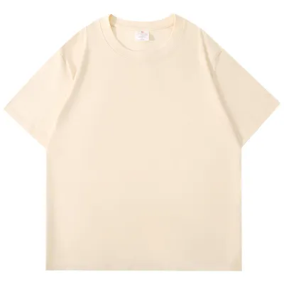 Men Fashion Casual Solid Color Round Neck Short-Sleeve Loose Fit T-Shirts