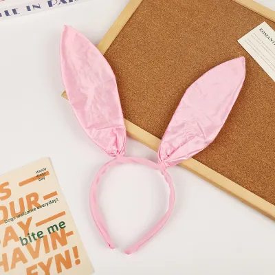 Women Cute Solid Color Bunny Ears Headband Sexy Lingerie Accessories