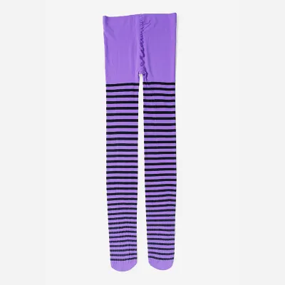 Women Plus Size Stripe Tights Stockings