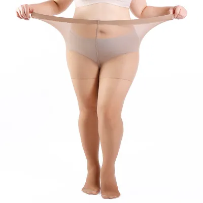 Women Plus Size Sexy Solid Color Stockings