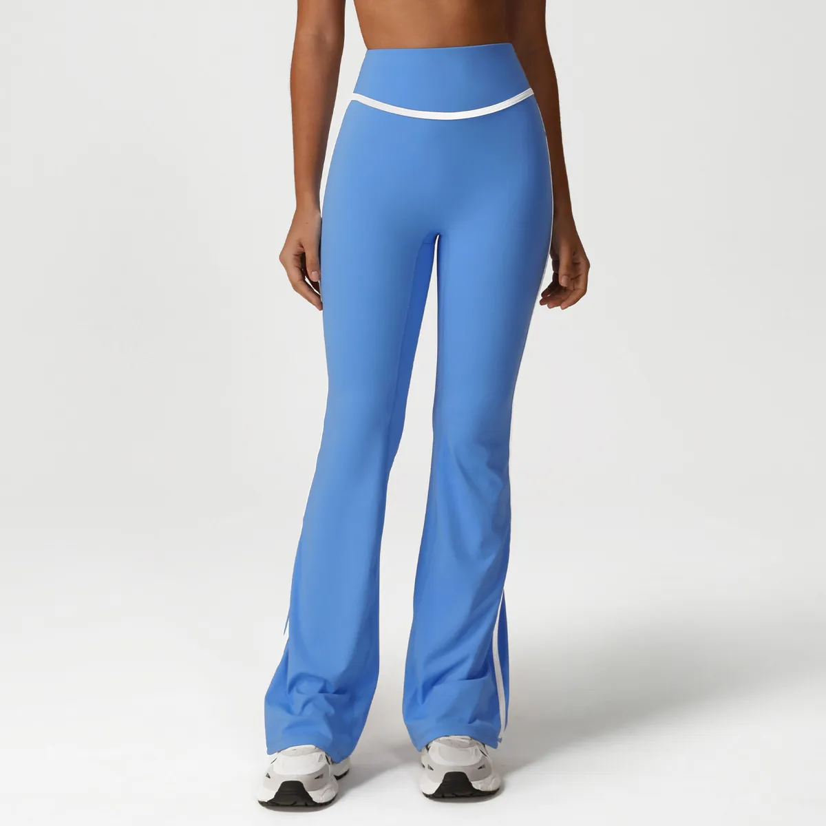 Women High Waist Slim-Fit Yoga Sports Flared Pants