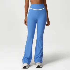 Women High Waist Slim-Fit Yoga Sports Flared Pants