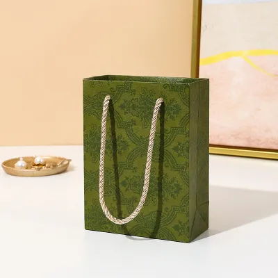 Fashion Geometric Pattern Printed Paper Handbag
