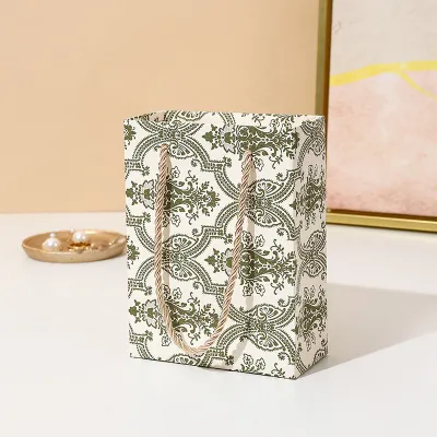 Fashion Geometric Pattern Printed Paper Handbag
