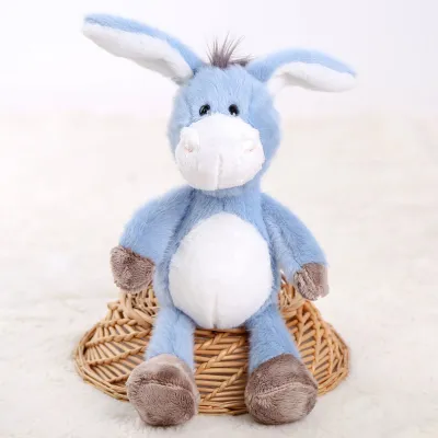 Fashion Cute Long Ear Little Donkey Plush Toy - Short Plush, PP Cotton, 32Cm/25Cm