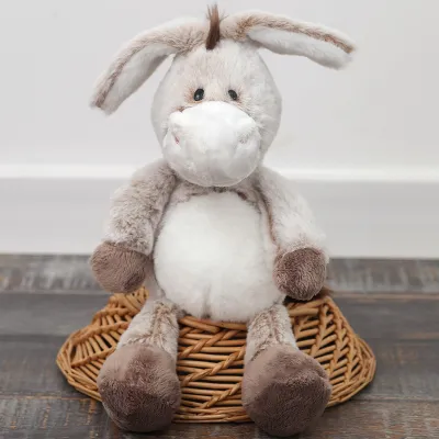 Fashion Cute Long Ear Little Donkey Plush Toy - Short Plush, PP Cotton, 32Cm/25Cm