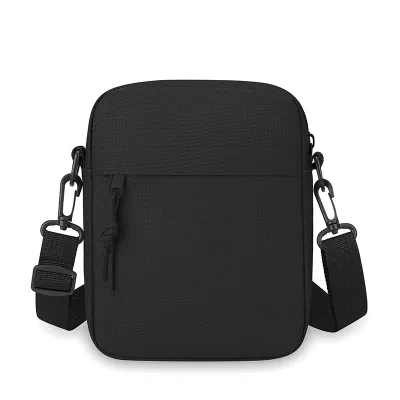 Men Fashion Simple Solid Color Mini Square Crossbody Bag