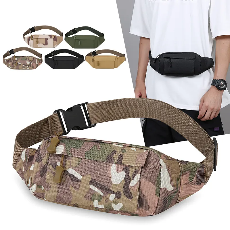 Men Fashion Camouflage Nylon Chest Bag 30x3x10cm