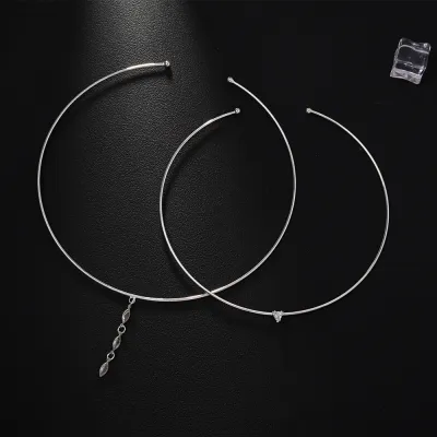 Women Fashion Double-Layer Simple Rhinestone Necklace