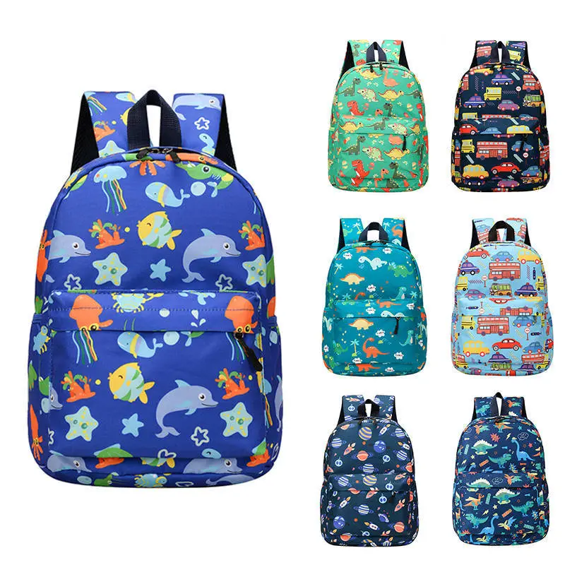 Kids Fashion Casual Cartoon 3D Printed Backpack with Air Cushion Strap