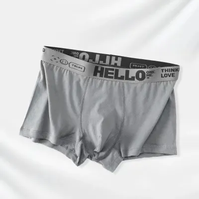 Men's Fashion Casual Solid Color Pure Cotton Breathable Underwear