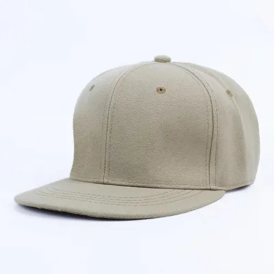 Simple Solid Color Flat Brim Baseball Cap Acrylic Dome