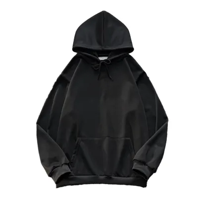 Men Casual Spring Fall Solid Color Long-Sleeve Loose Hoodies